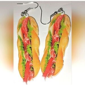 Fun dangling acrylic 5D pendant earrings
